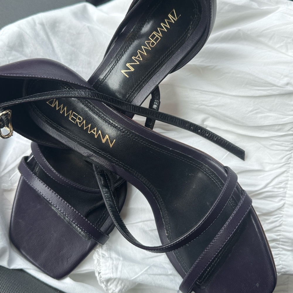 Zimmermann Purple Heeled Sandals Elegant Design